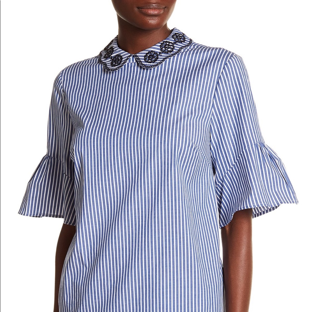 Embroidered collar shirt